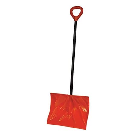 Emsco Group Bigfoot - 18 in. Snodozer Snow Shovel Metal Handle And D-grip - Orange 1197-1